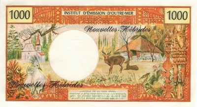 1 000 франков, Новые Гебриды, 1975 г.1.jpg