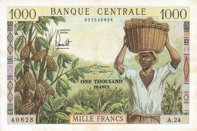 1 000 франков, Камерун, 1962 г..jpg