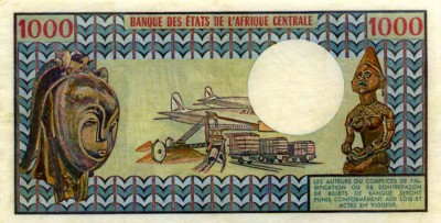 1000 франков, Чад, 1980 г.1.jpg